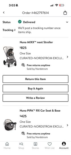 Nunna Mixx Stroller and pippa car seat travel sistem