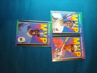 1989 Donruss MVP Baseball Cards Lot of 3