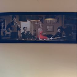 Pool Room Painting/clock