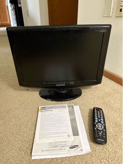 Samsung 19” LCD TV with remote and manuals