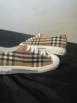 beige checkered, designer shoes, brand new without a box size 43/9.5