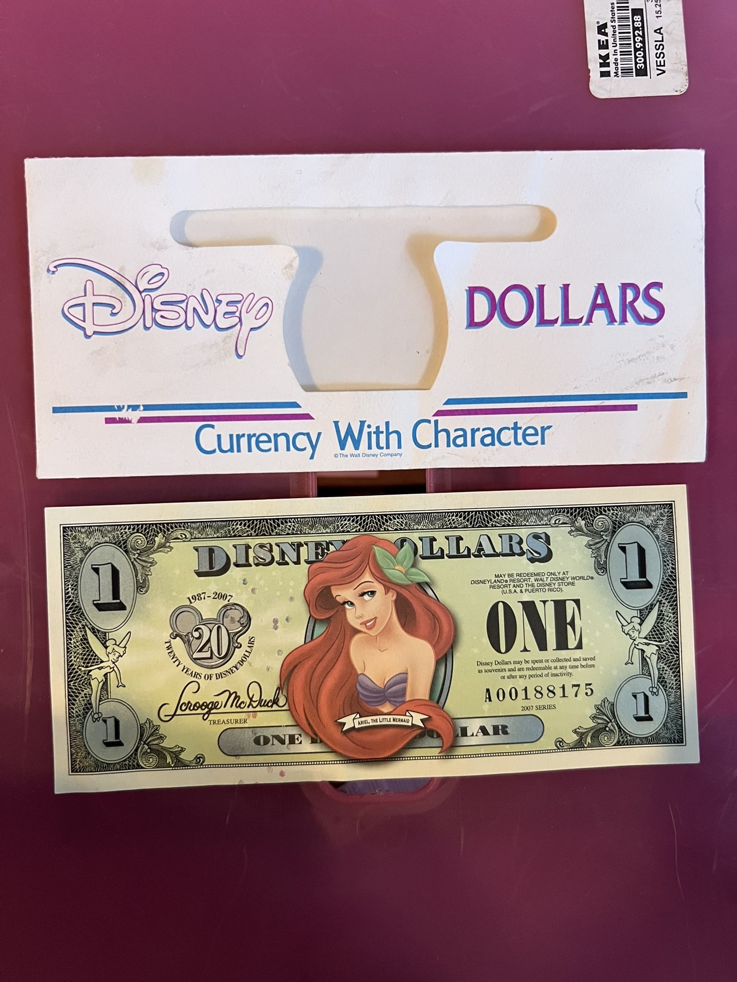 Disney Dollar Ariel