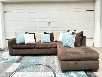 Microsuede Sectional Sofa