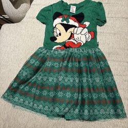 Girls Disney Minnie Mouse Holiday Dress Size 7/8