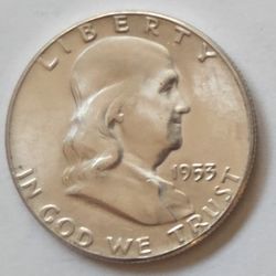 1953p Franklin Half Dollar