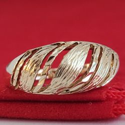 ❤️10k Size 6.25 Beautiful Solid Yellow Gold Dome Ring!/ Anillo de Oro con Diseño de Domo!👌🎁Post Tags: 10k 14k