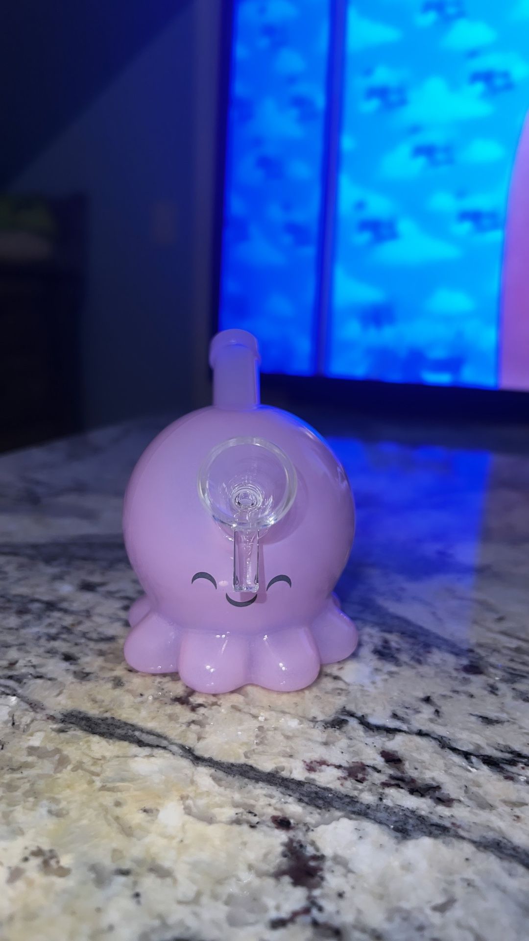 Pink/Purple Baby Octopus Bong🐙✨