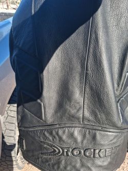 Armored leather jacket **$100**