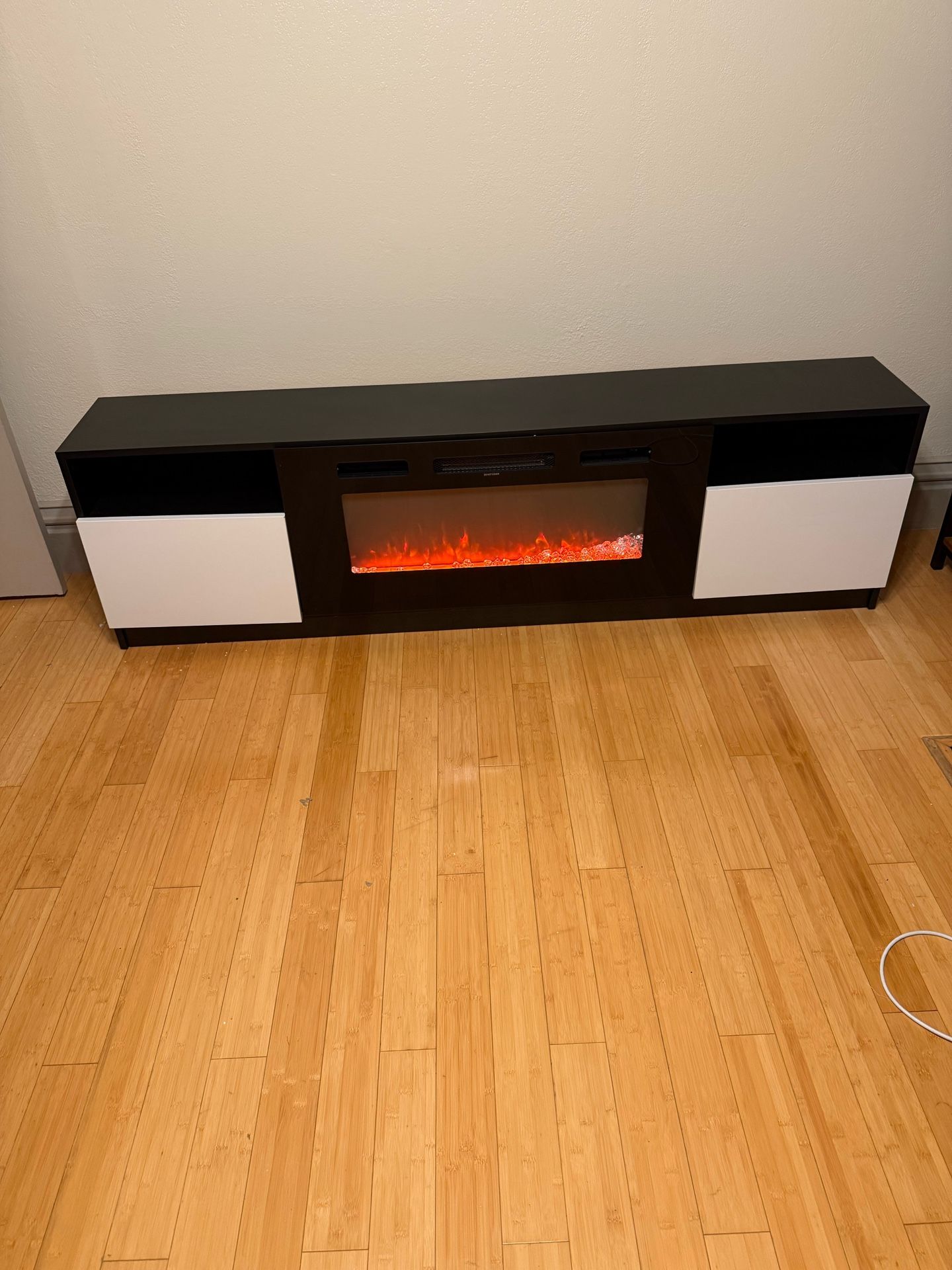 TV Console With Fireplace Insert