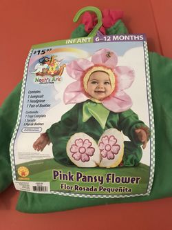 New Halloween costume pansy flower 6-12 months
