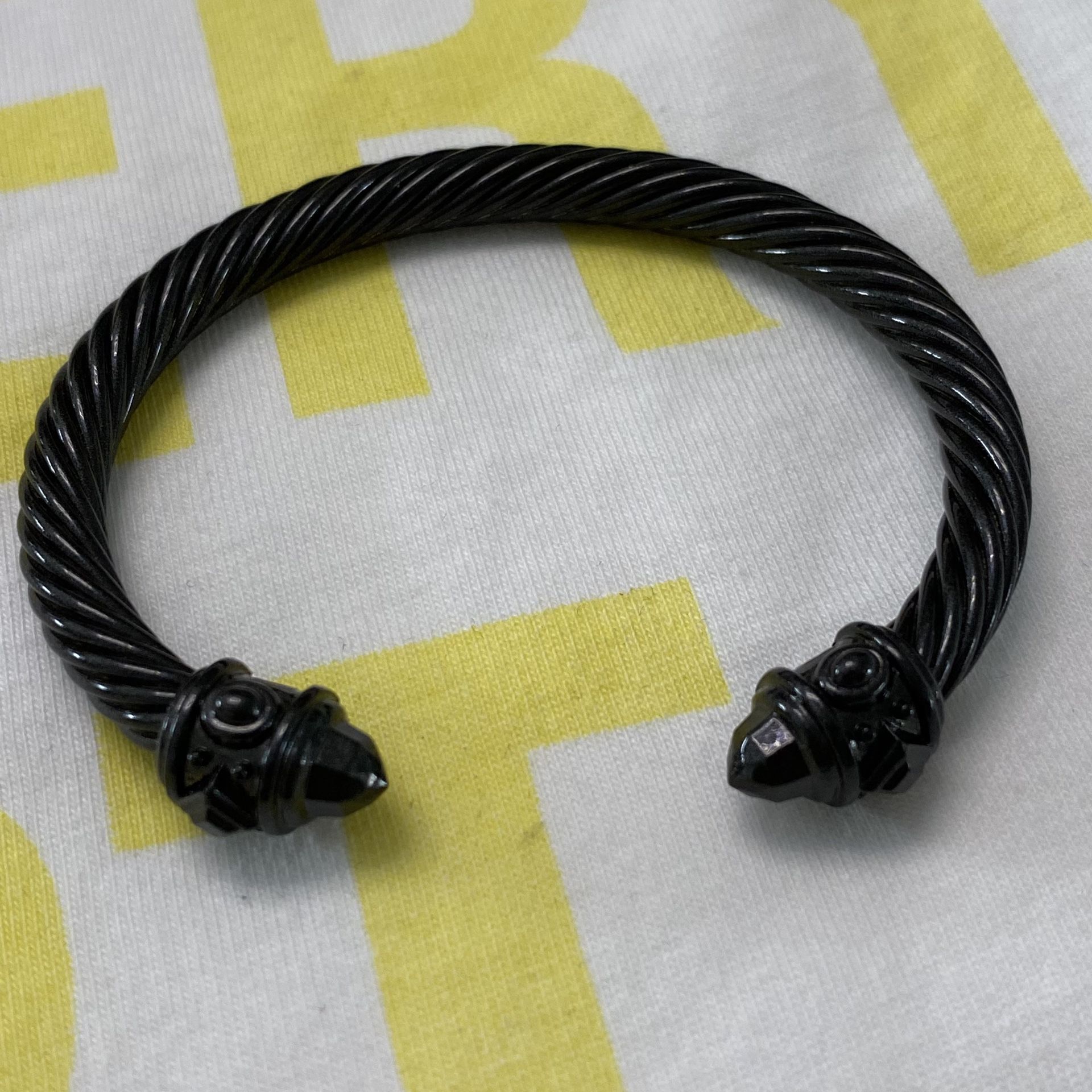 David Yurman Black Aluminum Renaissance Bracelet 7mm