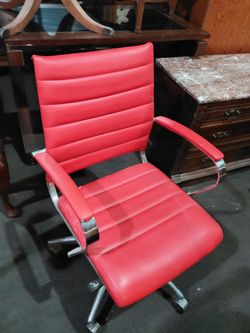 Red office chair