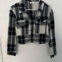 cropped flannel