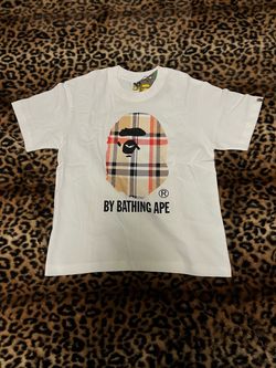 BAPE By Bathing Ape Plaid Graphic T-Shirt size medium rep