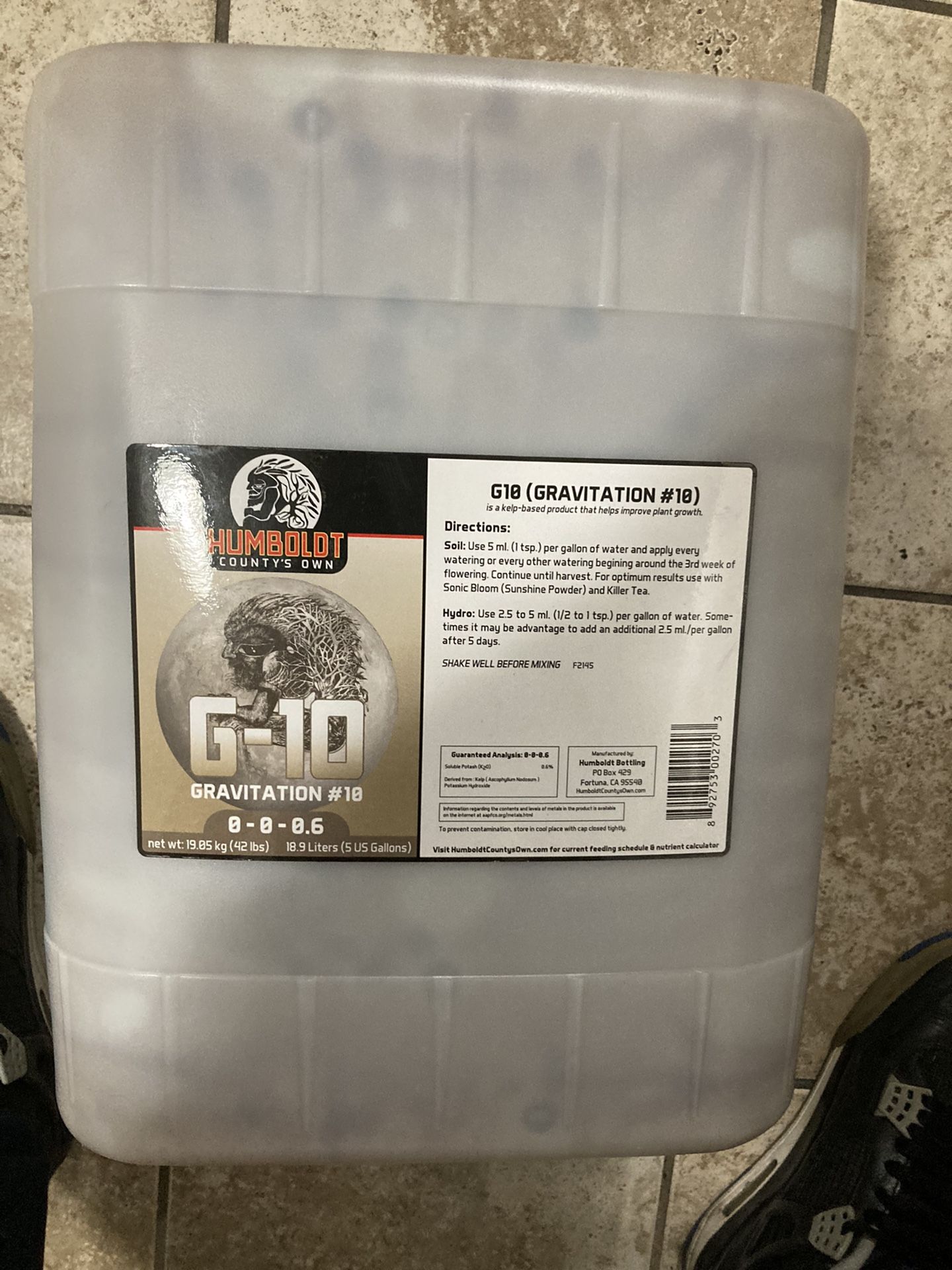Humboldt County’s Own G10 (5 gallon)