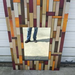 LARGE MULTI COLORED PIER ONE MIRROR
