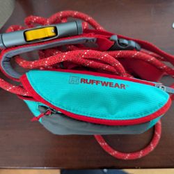 **🏔️ Ruffwear Hitch Hiker Leash - Red Sumac/Turquoise - Like New! 🏔️🐕**