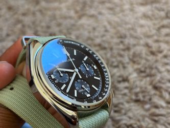 Bulova Lunar Pilot Extra Stap and OEM Black NATO