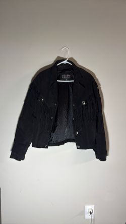 LEATHER FRINGED JACKET
