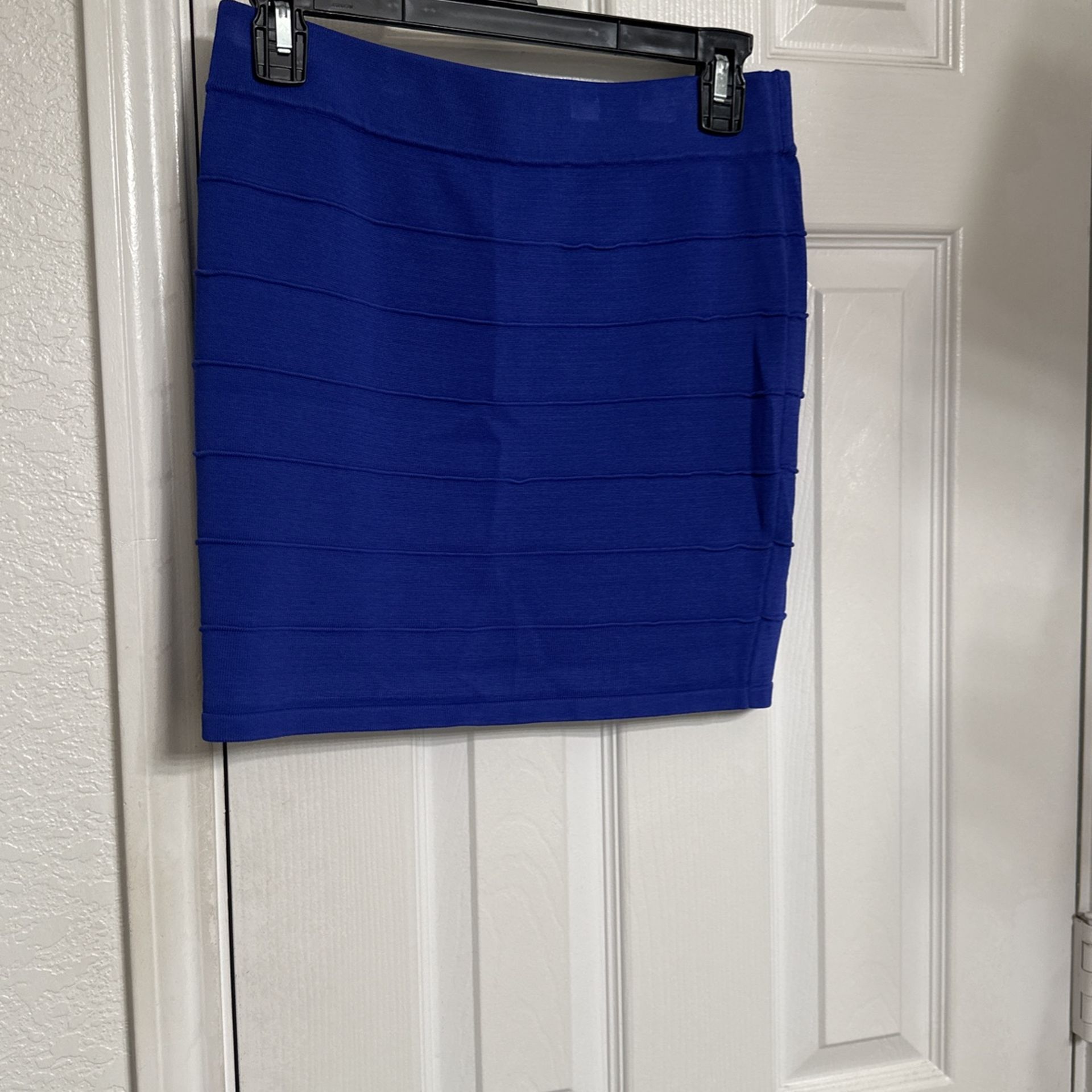 Royal Blue Mini Skirt Size Large 