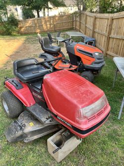 (2) Riding mowers Both Works