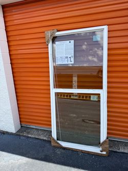 Premium Atlantic Vinyl Single Hung Window, White Ext/ Size 35 1/4 -In X 74 3(4 - in)
