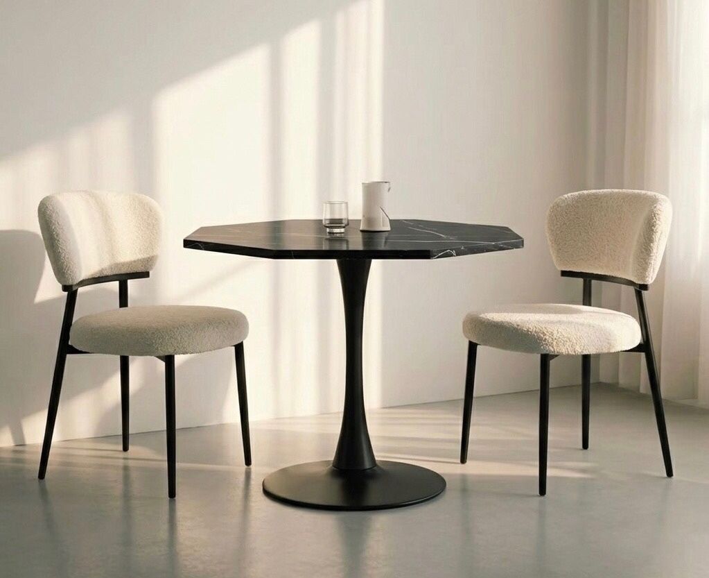 Black Side Coffee Table And 2 Chairs