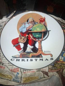 Norman Rockwell Christmas Collector Plate