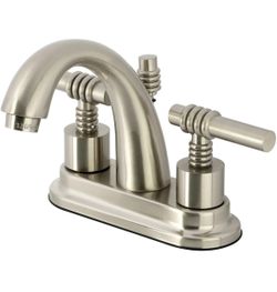 Kingston Brass KS8618ML English Country 4-Inch Deck Mount Centerset Lavatory