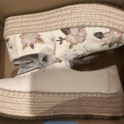 Toms Valencia Lace-Up Platform Espadrille