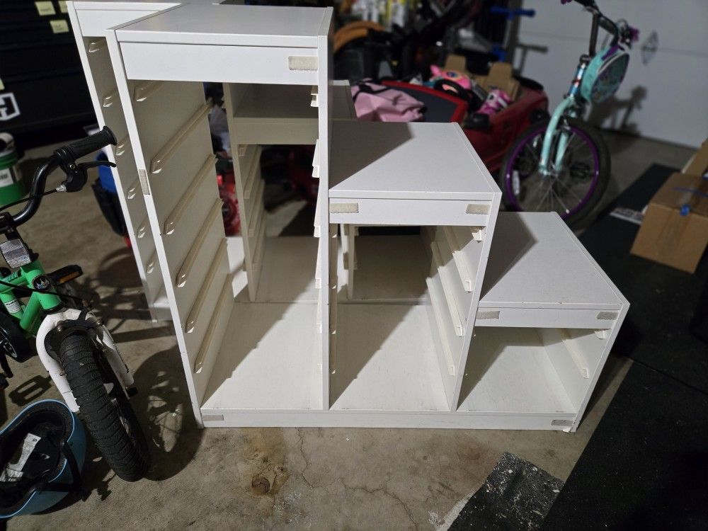 Ikea White Toy Shelves