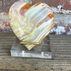 Banded Onyx Heart