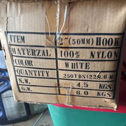 2” Hook & Loop White Velcro 