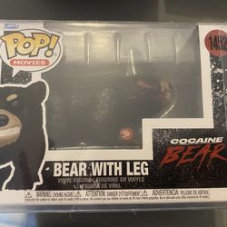 FUNKO COCAINE BEAR W LEG #1452 W POP PROTECTOR NEW