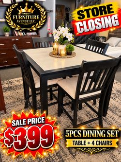 5-Piece Counter Height Dining Set
