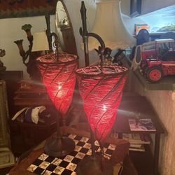 Hanging Cone Lamps Heavy Base.