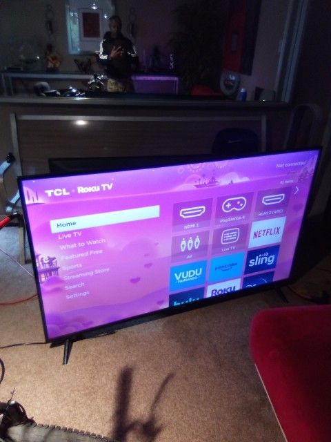 ** 65" TCL SMART TV WITH REMOTE $325 OBO