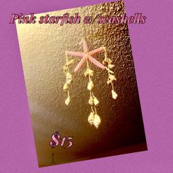 Hanging Starfish With Seashells