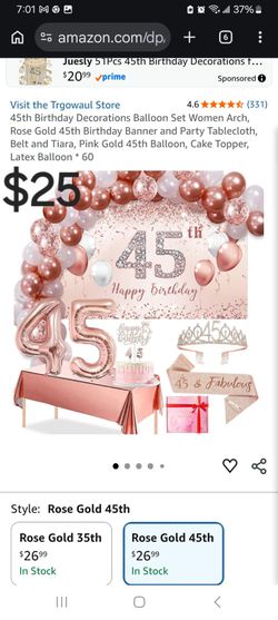 45th birthday combo