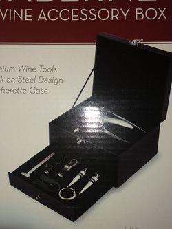 Cabernet Wine Accessory Box NEW