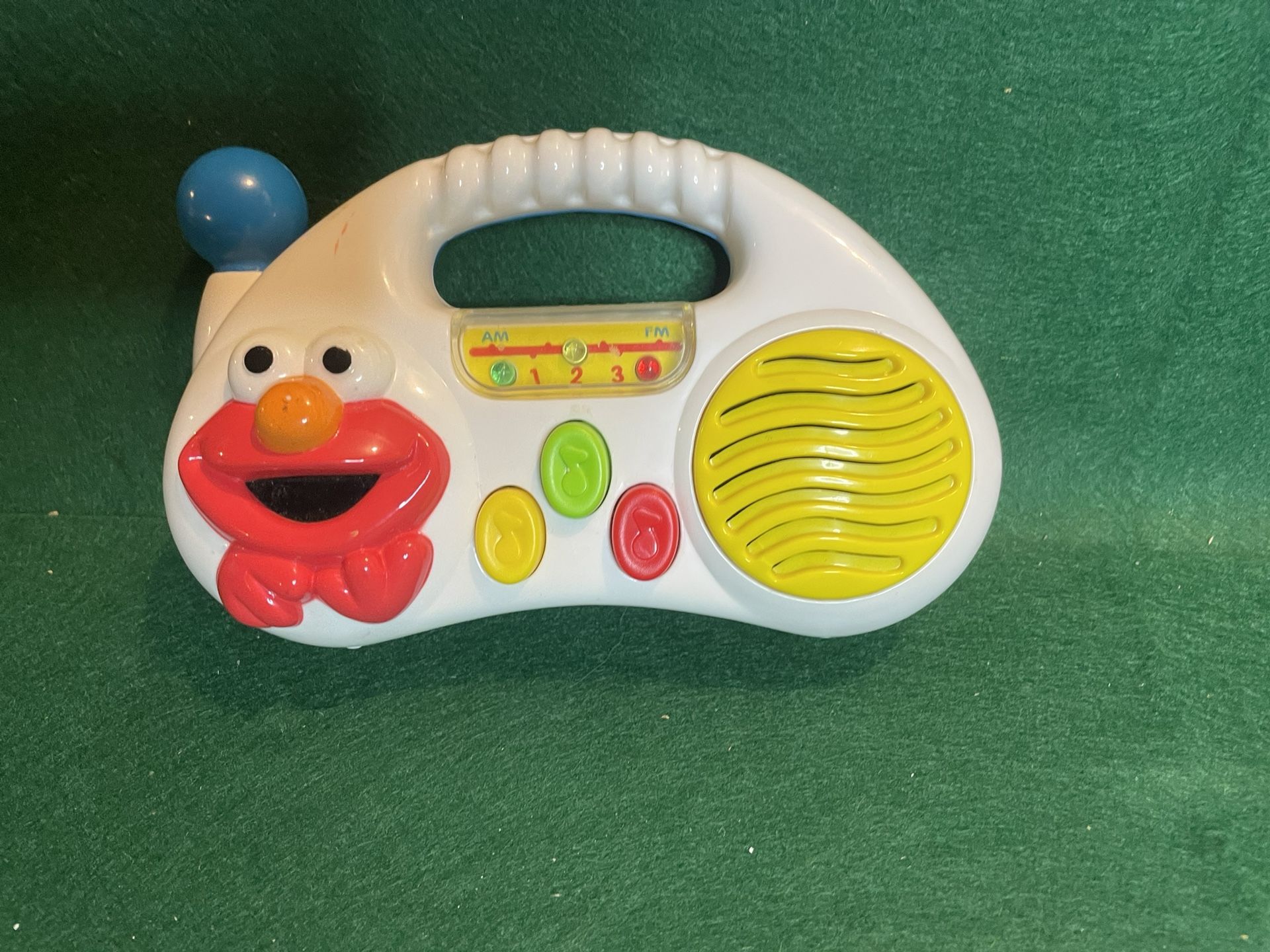 Vintage 1990’s Tyco Elmo Sesame Street Baby Toddler Toy Musical Radio