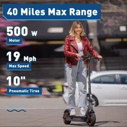 Electric Scooter For Sale! Brand New! 40-Mile Long Range Electric Scooter From Hiboy Brand! Best For Commute! Lightweight & Stylish!