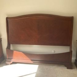 Solid Wood King Size Bed Frame And Headboard