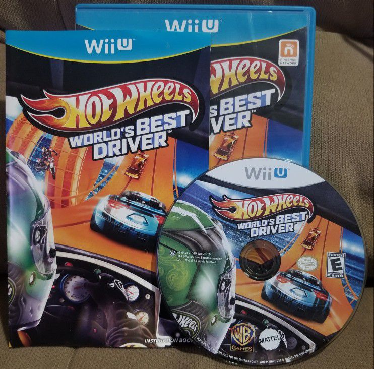 Hot Wheels: World's Best Driver (Nintendo Wii U, 2013) Complete CIB