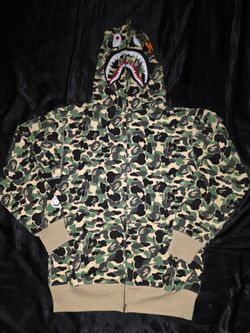 BAPE Shark ABC Camo Full Zip Hoodie, Green, Sizes XL & XXL