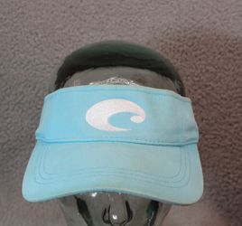 Costa Del Mar Blue Strap Fish Golf Surfing Visor Cap Dad Hat