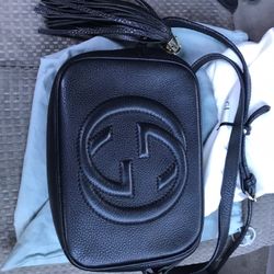 Gucci SOHO Black Leather Shoulder Bag