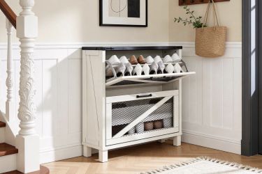 shoe cabinet, farmhouse storage , new.
