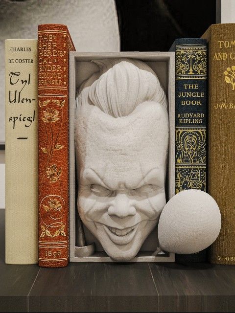 Pennywise It Monster Fantasy Book Nook 