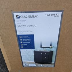 Never Open Box Dark Blue Vanity Cambo Set 